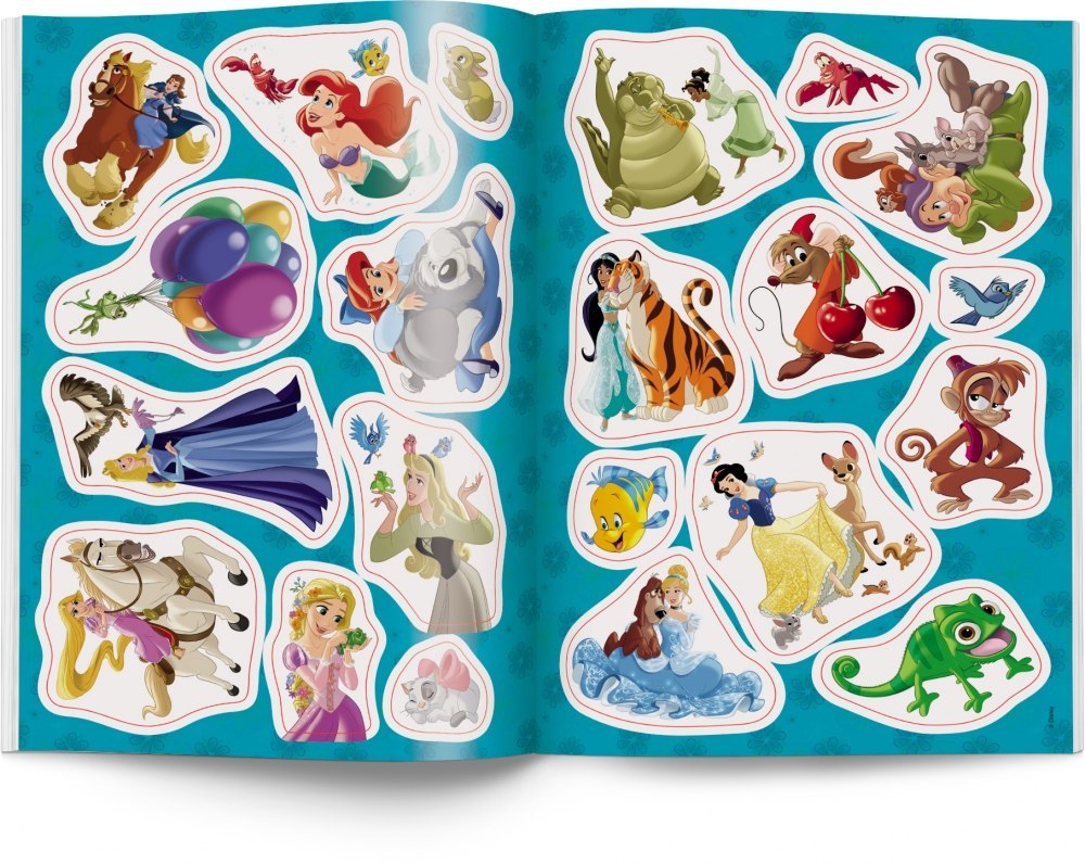 LIBRO PINTURA 205X290 ADHESIVOS PRINCESAS DISNEY AM